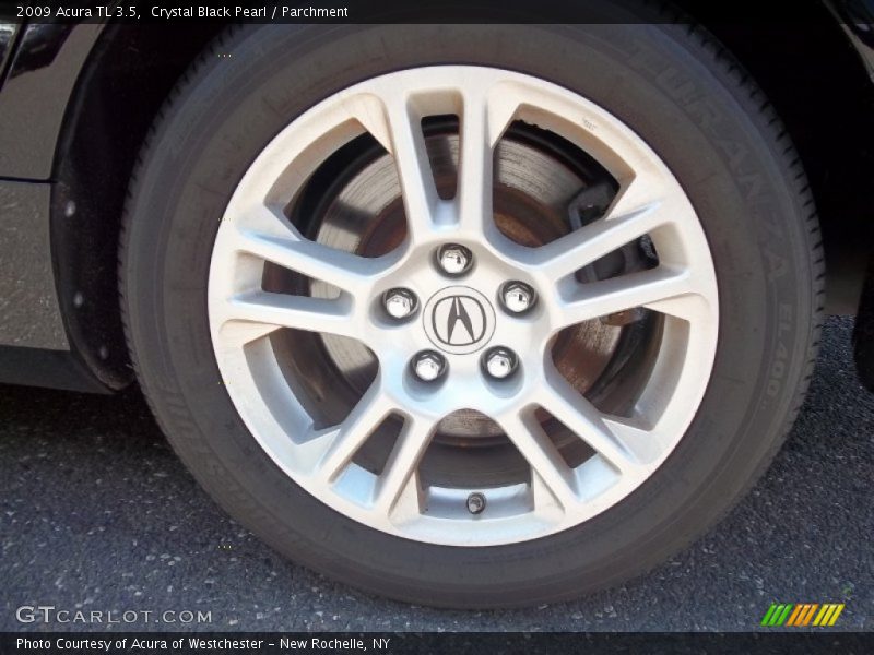 Crystal Black Pearl / Parchment 2009 Acura TL 3.5
