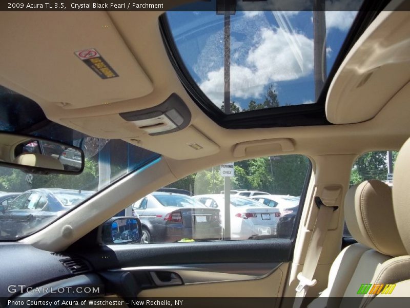 Crystal Black Pearl / Parchment 2009 Acura TL 3.5
