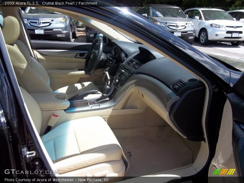 Crystal Black Pearl / Parchment 2009 Acura TL 3.5