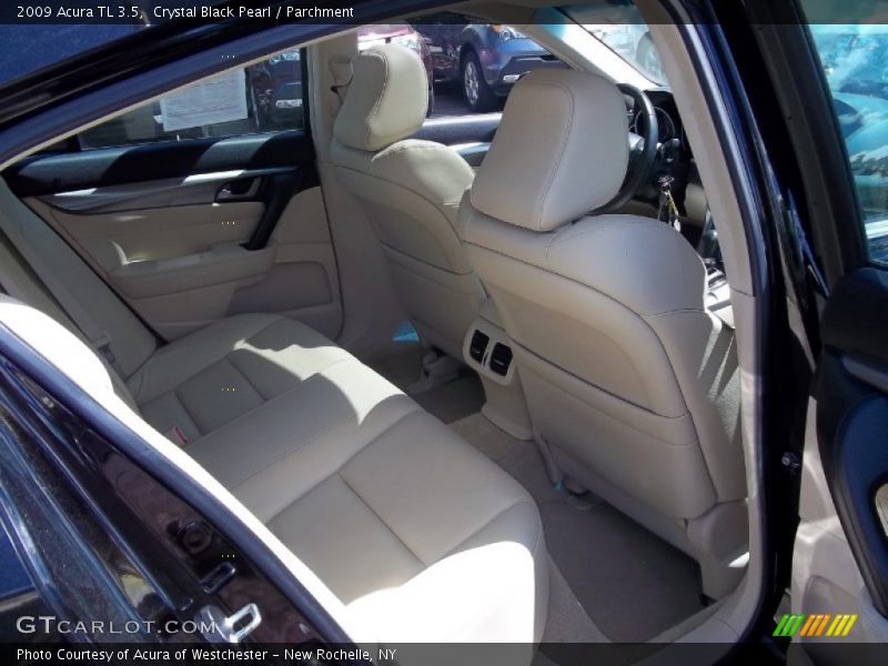 Crystal Black Pearl / Parchment 2009 Acura TL 3.5