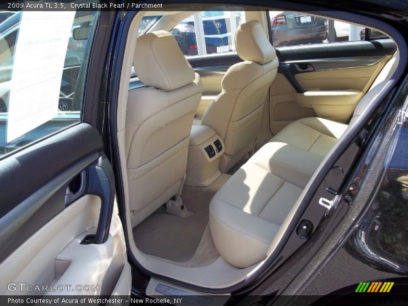 Crystal Black Pearl / Parchment 2009 Acura TL 3.5