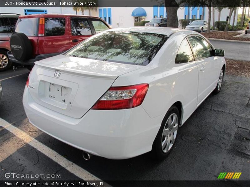 Taffeta White / Ivory 2007 Honda Civic LX Coupe