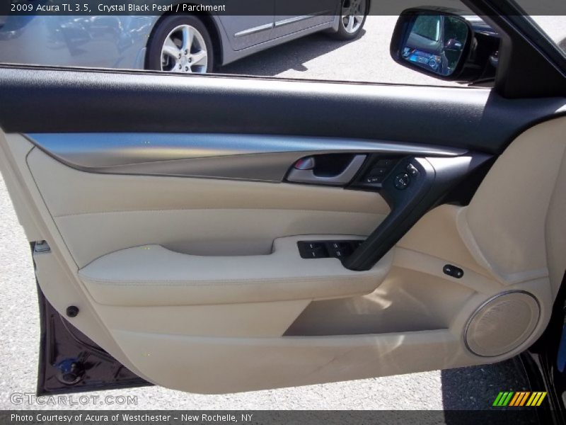 Crystal Black Pearl / Parchment 2009 Acura TL 3.5