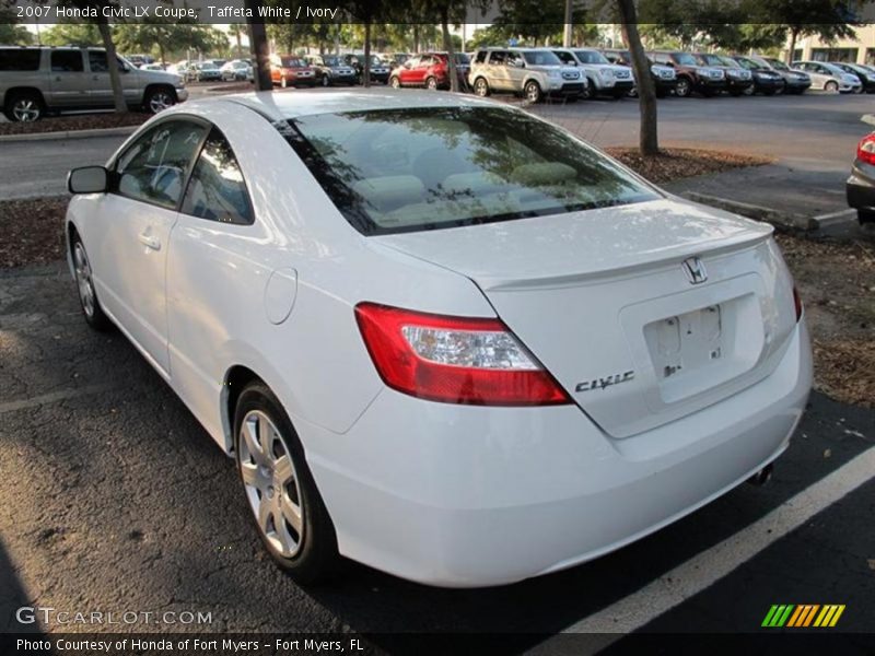 Taffeta White / Ivory 2007 Honda Civic LX Coupe