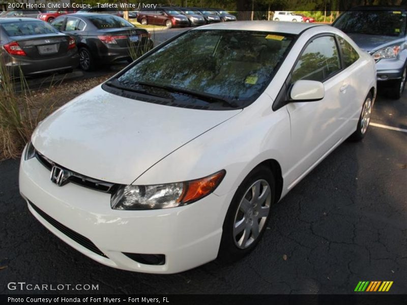 Taffeta White / Ivory 2007 Honda Civic LX Coupe