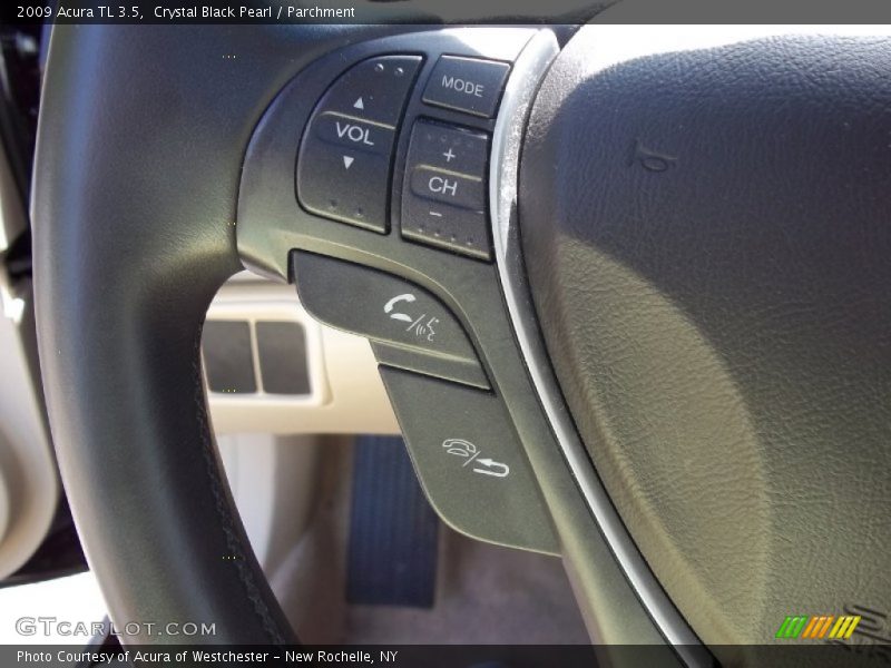 Crystal Black Pearl / Parchment 2009 Acura TL 3.5