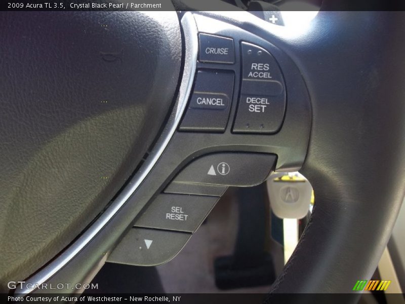 Crystal Black Pearl / Parchment 2009 Acura TL 3.5