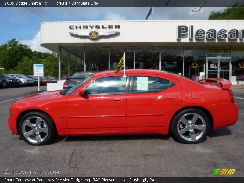 TorRed / Dark Slate Gray 2009 Dodge Charger R/T