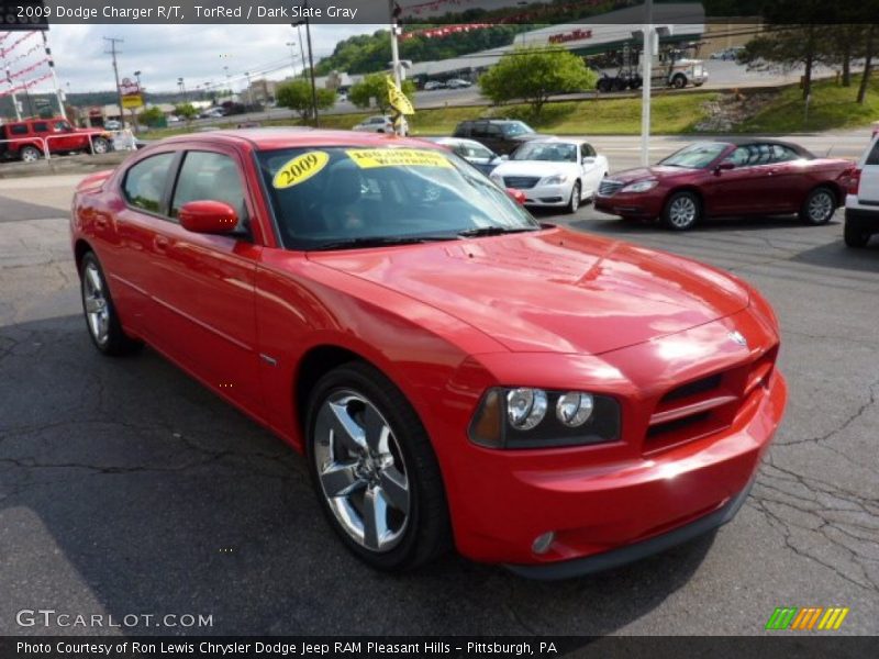 TorRed / Dark Slate Gray 2009 Dodge Charger R/T