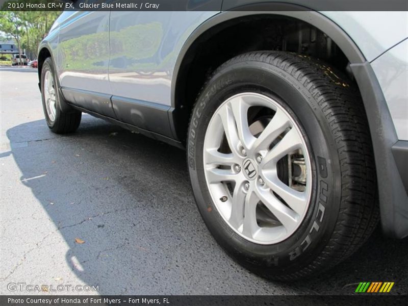 Glacier Blue Metallic / Gray 2010 Honda CR-V EX