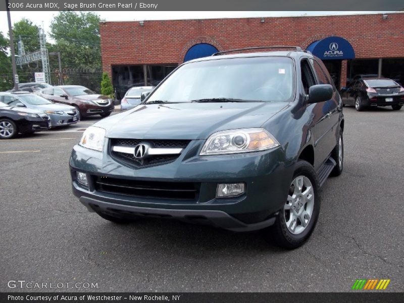 Sage Brush Green Pearl / Ebony 2006 Acura MDX