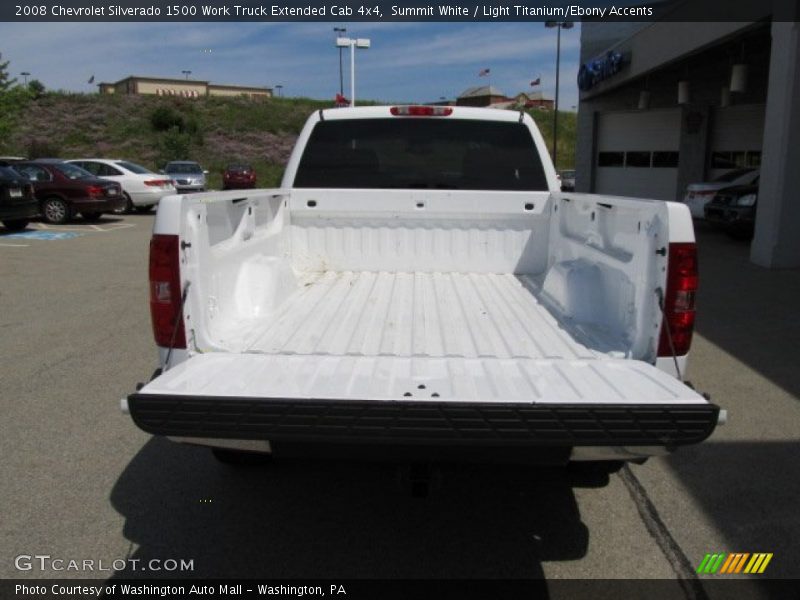 Summit White / Light Titanium/Ebony Accents 2008 Chevrolet Silverado 1500 Work Truck Extended Cab 4x4