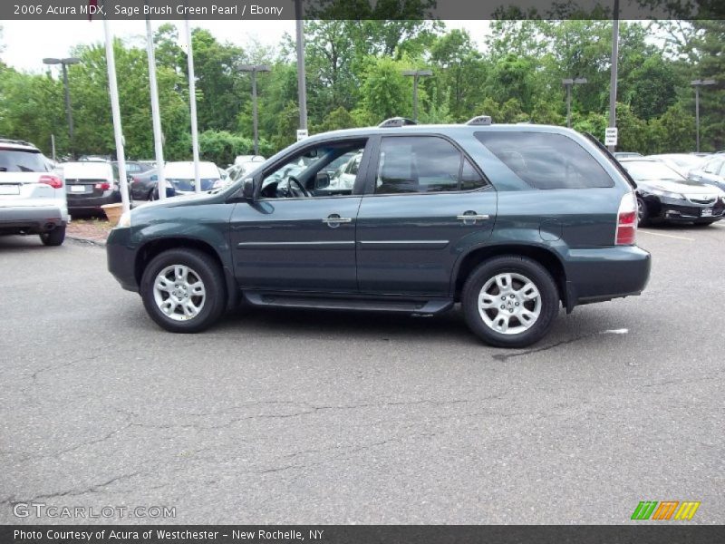 Sage Brush Green Pearl / Ebony 2006 Acura MDX