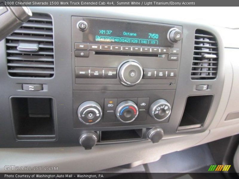 Controls of 2008 Silverado 1500 Work Truck Extended Cab 4x4