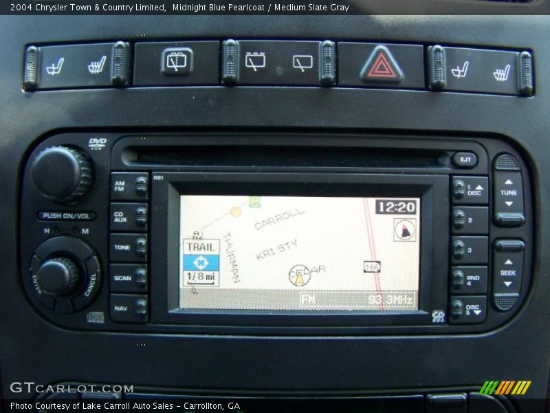Navigation of 2004 Town & Country Limited