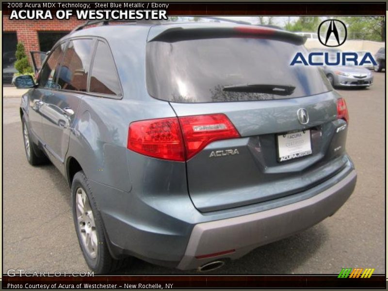 Steel Blue Metallic / Ebony 2008 Acura MDX Technology