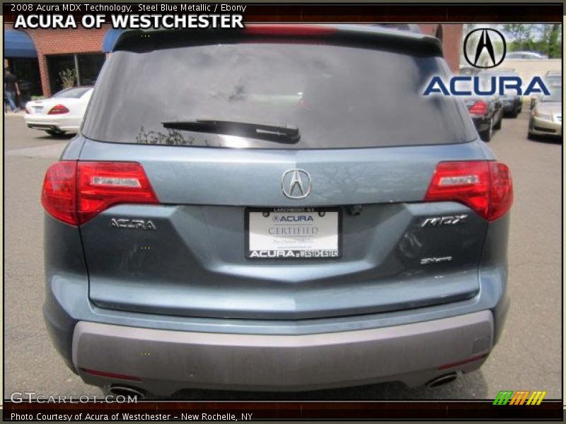 Steel Blue Metallic / Ebony 2008 Acura MDX Technology