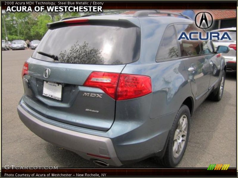 Steel Blue Metallic / Ebony 2008 Acura MDX Technology