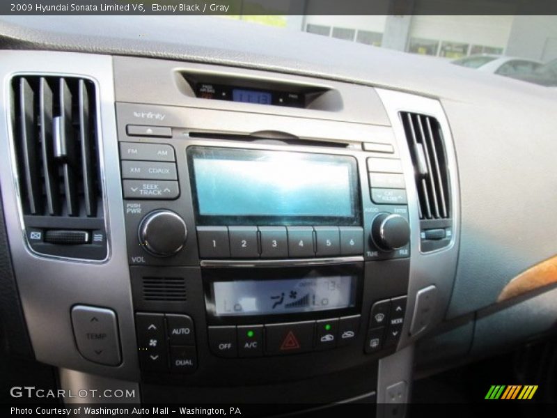 Ebony Black / Gray 2009 Hyundai Sonata Limited V6