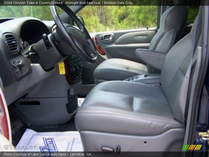 Midnight Blue Pearlcoat / Medium Slate Gray 2004 Chrysler Town & Country Limited