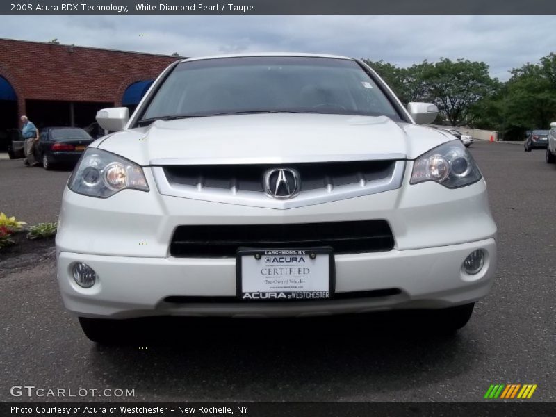 White Diamond Pearl / Taupe 2008 Acura RDX Technology