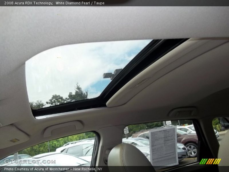 White Diamond Pearl / Taupe 2008 Acura RDX Technology