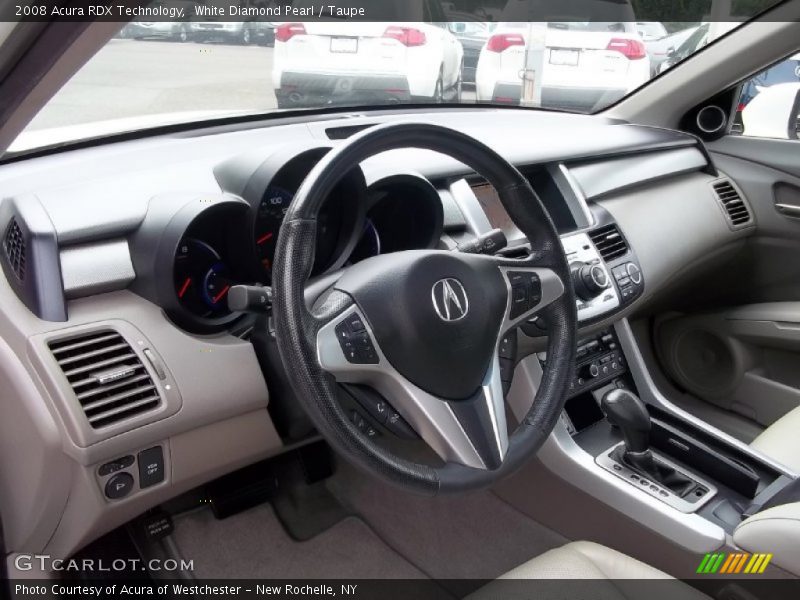 White Diamond Pearl / Taupe 2008 Acura RDX Technology