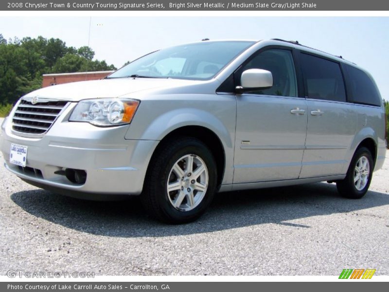Bright Silver Metallic / Medium Slate Gray/Light Shale 2008 Chrysler Town & Country Touring Signature Series