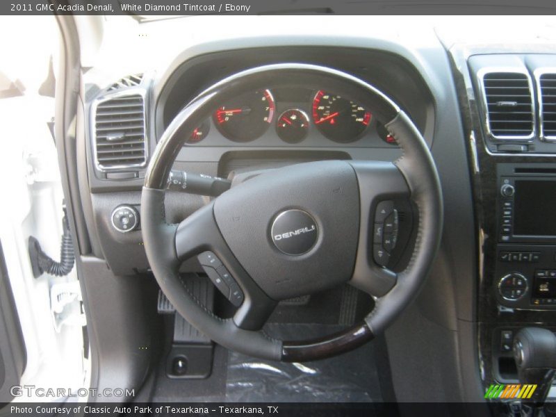 White Diamond Tintcoat / Ebony 2011 GMC Acadia Denali