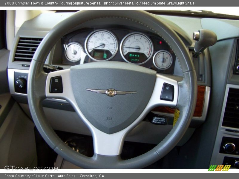 Bright Silver Metallic / Medium Slate Gray/Light Shale 2008 Chrysler Town & Country Touring Signature Series