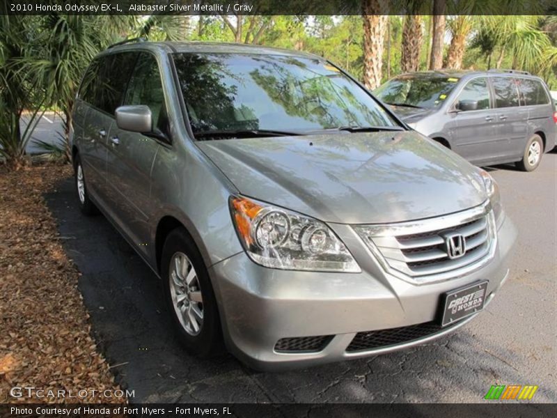 Alabaster Silver Metallic / Gray 2010 Honda Odyssey EX-L