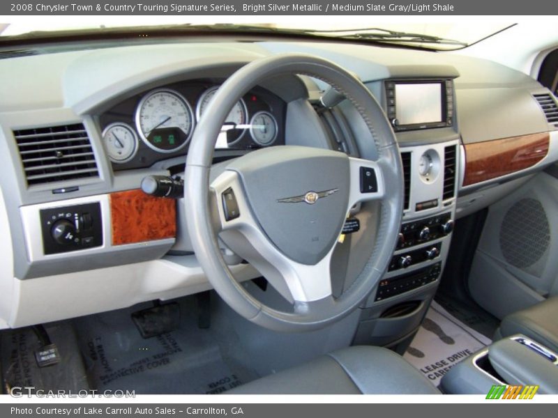 Bright Silver Metallic / Medium Slate Gray/Light Shale 2008 Chrysler Town & Country Touring Signature Series