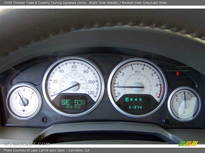 Bright Silver Metallic / Medium Slate Gray/Light Shale 2008 Chrysler Town & Country Touring Signature Series