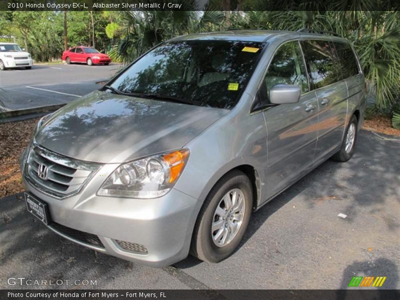 Alabaster Silver Metallic / Gray 2010 Honda Odyssey EX-L