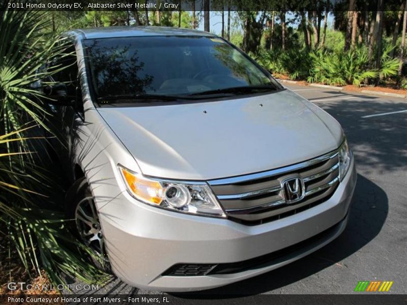 Alabaster Silver Metallic / Gray 2011 Honda Odyssey EX