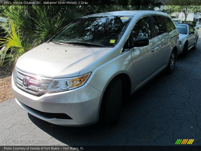 Alabaster Silver Metallic / Gray 2011 Honda Odyssey EX
