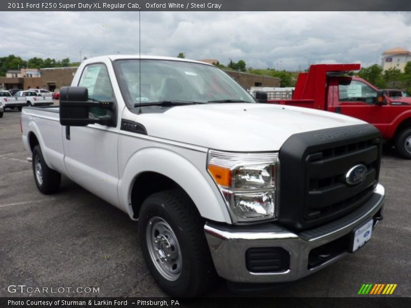 Oxford White / Steel Gray 2011 Ford F250 Super Duty XL Regular Cab