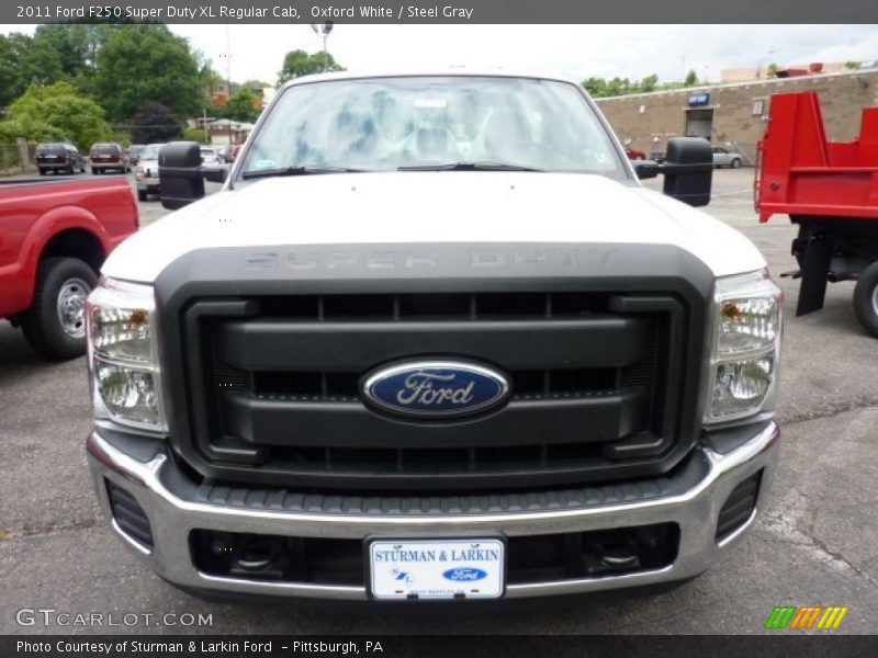 Oxford White / Steel Gray 2011 Ford F250 Super Duty XL Regular Cab