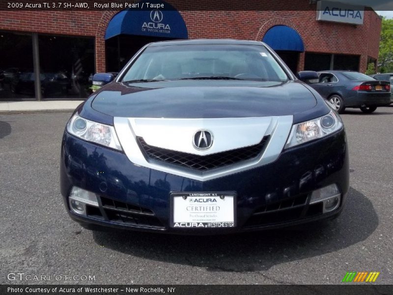 Royal Blue Pearl / Taupe 2009 Acura TL 3.7 SH-AWD