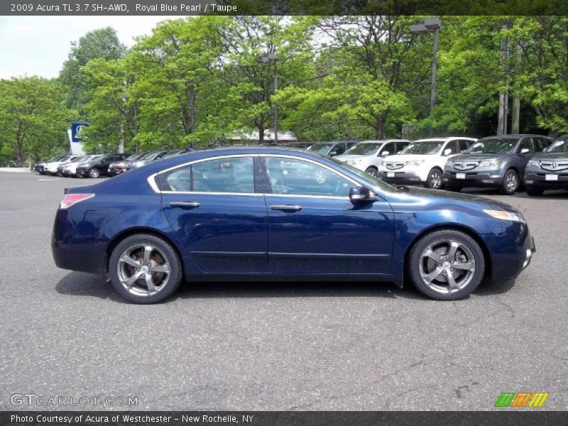 Royal Blue Pearl / Taupe 2009 Acura TL 3.7 SH-AWD