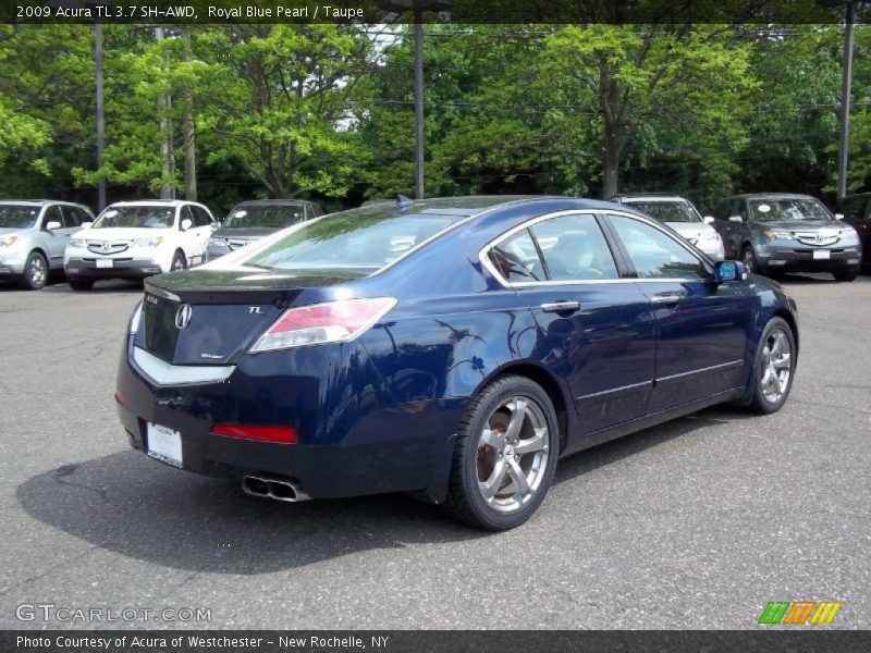 Royal Blue Pearl / Taupe 2009 Acura TL 3.7 SH-AWD