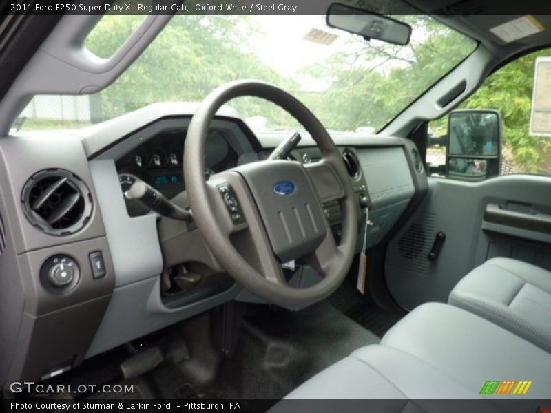 Oxford White / Steel Gray 2011 Ford F250 Super Duty XL Regular Cab
