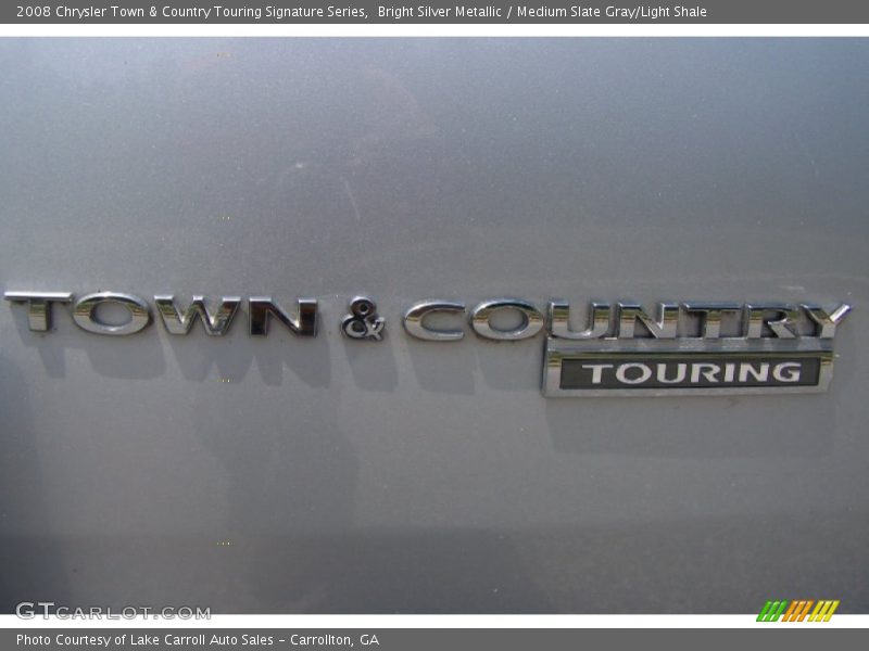 Bright Silver Metallic / Medium Slate Gray/Light Shale 2008 Chrysler Town & Country Touring Signature Series