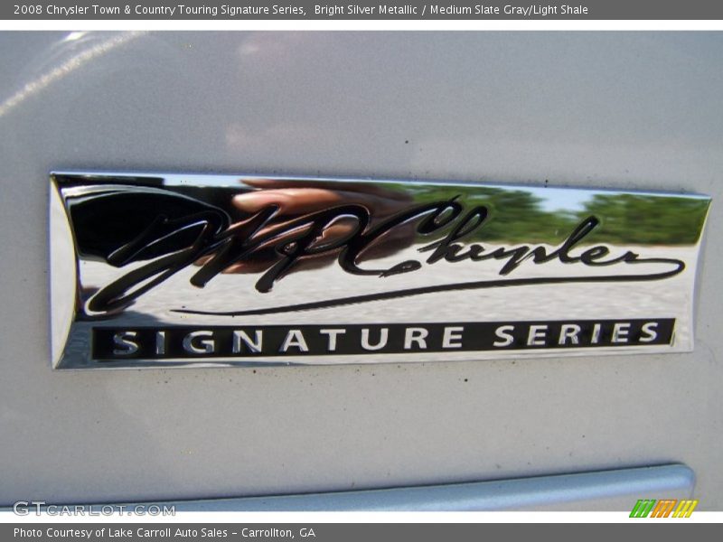 Bright Silver Metallic / Medium Slate Gray/Light Shale 2008 Chrysler Town & Country Touring Signature Series