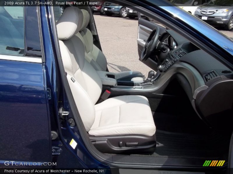 Royal Blue Pearl / Taupe 2009 Acura TL 3.7 SH-AWD