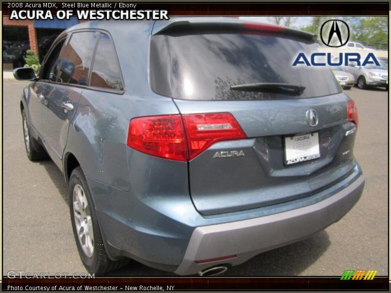 Steel Blue Metallic / Ebony 2008 Acura MDX