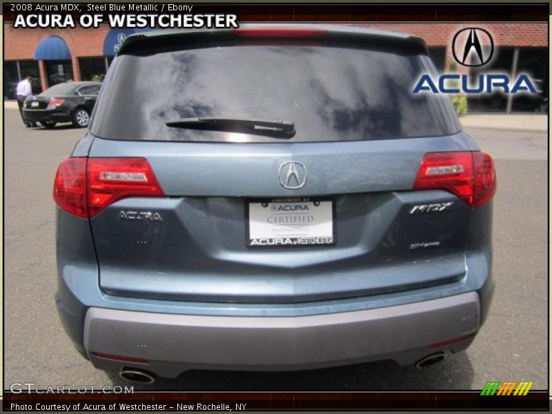 Steel Blue Metallic / Ebony 2008 Acura MDX