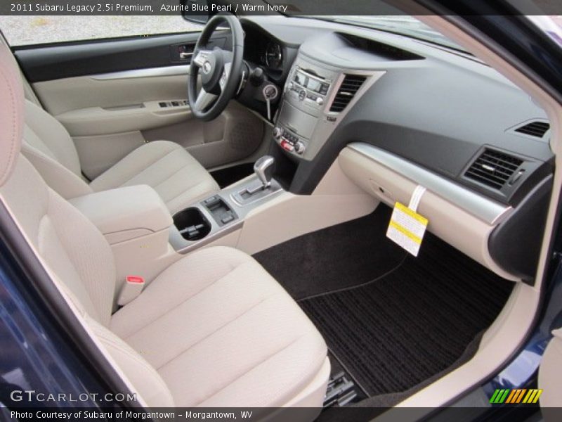 Azurite Blue Pearl / Warm Ivory 2011 Subaru Legacy 2.5i Premium