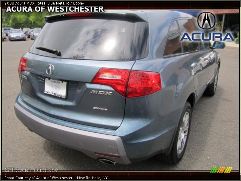 Steel Blue Metallic / Ebony 2008 Acura MDX