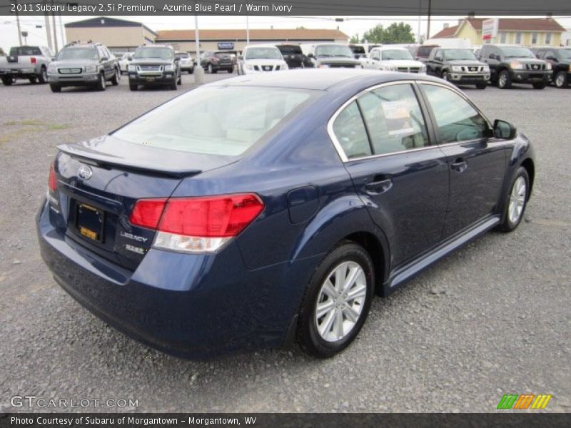 Azurite Blue Pearl / Warm Ivory 2011 Subaru Legacy 2.5i Premium